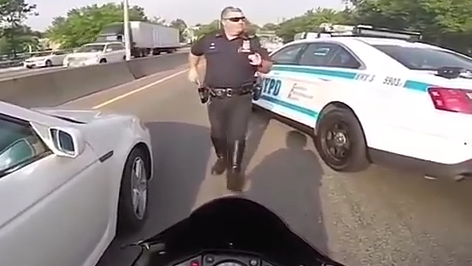Ninja 300 and cop